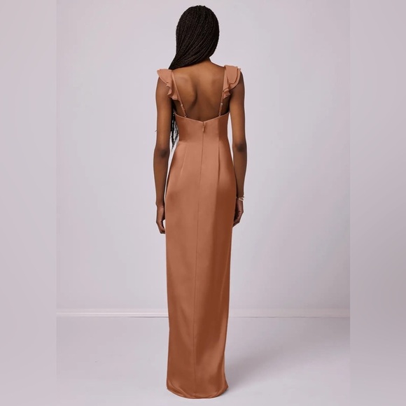 Azazie Barbie dress in Bronzer - Picture 2 of 11